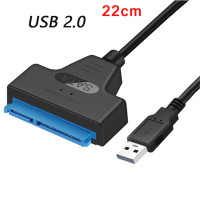 Кабель-адаптер USB 3.0 Type-C на SATA 3, до 6 Гбит/с, поддержка 2,5-дюймового внешнего жесткого диска, SSD, жесткого диска, 22-контактный