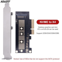 адаптер NVMe PCIe M.2 NGFF SSD для PCI-E X1, карта адаптера PCI-E M.2 с кронштейном для размера 2230-2280 SSD M2 Pcie