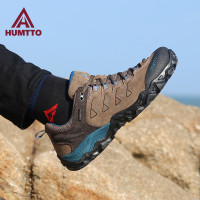 悍途戶外登山鞋男秋冬防滑耐磨牛皮防潑水低幫專業爬山鞋徒步鞋男