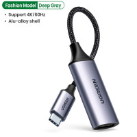 UGREEN USB Type C к HDMI кабель 4K USB C HDMI адаптер для iPhone 15 PC Xiaomi MacBook Pro Air iPad Pro Samsung Galaxy HDMI кабель