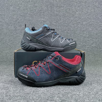 出口韓國真皮戶外徒步鞋男女減震防水登山鞋防滑耐磨山地越野跑鞋