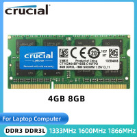 Оперативная память для ноутбука Crucial Ram SODIMM DDR3 DDR3L 8GB 4GB 1333MHz 1600MHz 1866MHz SODIMM для Φ 1,35 V 204PIN Non ECC