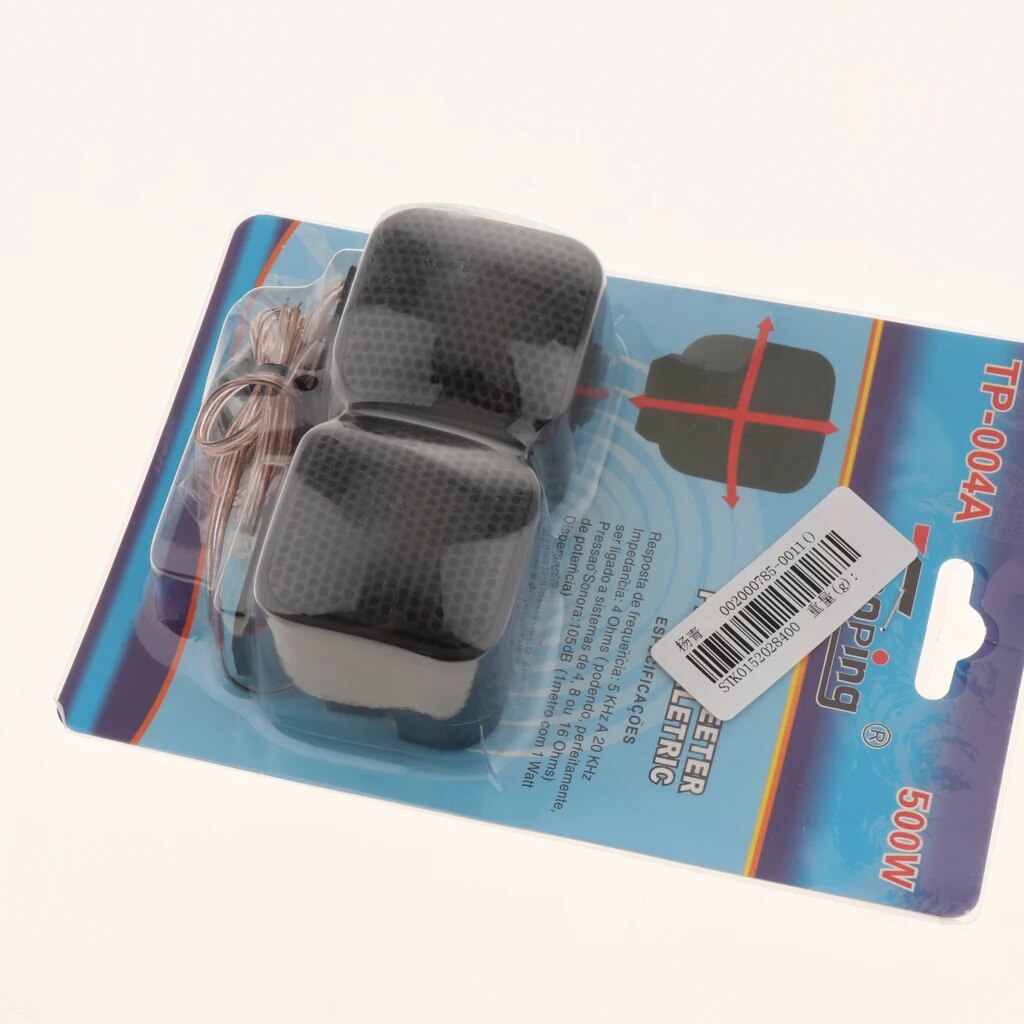 2x Car Silk Square Tweeters Treble Speakers With Installation Screws Set