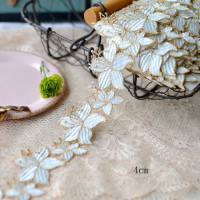 Кружевная отделка, ширина 4 см