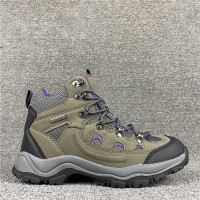 出英國外貿尾貨男女款高筒防水戶外登山鞋情侶防滑耐磨休閒徒步鞋