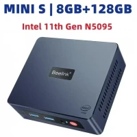 Мини-ПК Beelink Mini S, Windows 11, процессор N5095, объем памяти на выбор, цвет черный