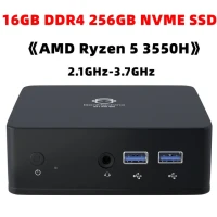 Мини-ПК AMD Ryzen 5 3550H Windows 11 Pro DDR4 8 ГБ/16 ГБ ОЗУ NVME SSD WiFi 5 BT4.2 двухканальный 4K HD 1000M Lan