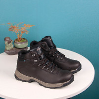英國戶外HI-TEC海泰客男女真皮真防水防滑高筒減震戶外徒步登山鞋