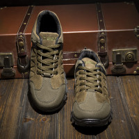 戶外登山鞋軟底實心底防滑徒步鞋輕便旅遊鞋防水釣魚鞋春秋季男鞋