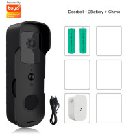 Беспроводной видеозвонок Tuya Smart с функцией ночного видения, 1080P