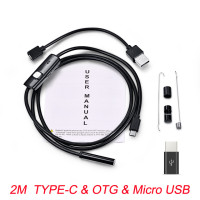 Водонепроницаемая камера-эндоскоп, 2 м, 1 м, 7 мм, IP67