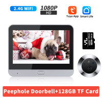 Camluxy Smart Tuya Wi - Fi Дверь Камера 4,3 дюйма 1080P Eye Peephore DoorBell 5000mAh Сигнализация движения