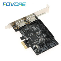 Адаптер с 2 портами SATA IDE eSATA на PCIe, SATA 2,0 на PCI-E PCI express, конвертер контроллера, плата расширения RAID