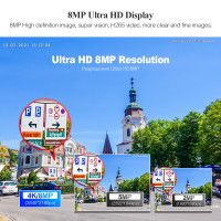 Наружная цилиндрическая IP-камера Techage 4K, 8 Мп, PoE