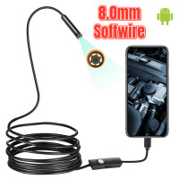 Водонепроницаемая мини-камера-эндоскоп, 6 светодиодов, 5,5/7/8 мм