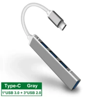 USB-разветвитель USB Type-C 3,0, 4 порта, OTG