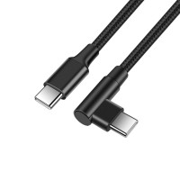 Кабель USB Type-C на USB C, 60 Вт, угол 90 градусов