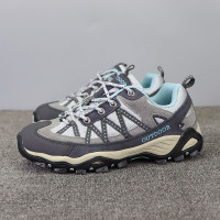 外貿戶外登山鞋女款防滑真皮旅遊徒步鞋輕便透氣耐磨爬山女鞋子