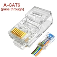 Разъем RJ45 Cat6, 6/Cat5e, 1-50 шт