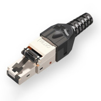 Разъемы ZoeRax RJ45, Cat8, Cat7, Cat6A, без инструментов, цинковый сплав, экранированные разъемы Ethernet, 10 Гбит/с