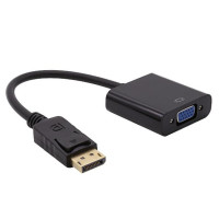 Переходник с DP на VGA DisplayPort «папа» на VGA «мама», кабель адаптера 1080P для ТВ, ноутбука, компьютера, проектора
