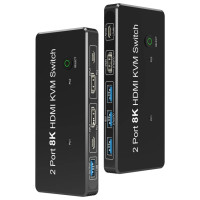 Переключатель KVM 8K HDMI 2,1 2 порта 8K 60 Гц 4K 120 Гц HDMI