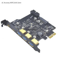 Плата PCI-E Type-C USB 3.2 Gen 2 с 5-портовым концентратором и внутренним разъемом