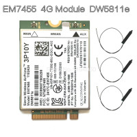 Беспроводной модуль dw5811e EM7455 LTE 4G NGFF DW5811E 3P10Y 300 M для E7270 E7470 E7370 E5570 Sem Fio FDD/TD LTE Gobi6000 + антенна