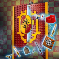 In stock 76409 76410 76411  76412 House Banner Model building blocks for children's educational toys Christmas gifts