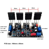 Новинка 100 Вт 200 Вт трубные усилители мощности 2SC5200 + 2SA1943 моно канал HIFI аудио усилитель плата DC 35 в