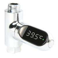 Светодиодный дисплей, бытовой водный термометр для душа потока, самогенерирующийся измеритель температуры электроэнергии, воды, монитор для ухода за детьми