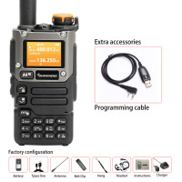 Беспроводная рация Quansheng UV-K6 Walkie Talkie 5W Air Band Radio Tyep C Charge UHF VHF DTMF FM Scrambler NOAA