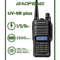 Портативная радиостанция Baofeng UV-9R Plus 8 Вт / Черная радиус 10 км / UHF; VHF