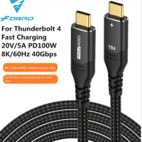 Кабель USB Type-C совместимый с Thunderbolt 4, 40 Гбит/с, 8K, 60 Гц