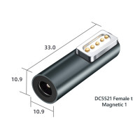 Магнитный USB PD адаптер с разъемом типа C для Apple Magnetic 1, магнитный, 2, MacBook Air/Pro, переходник для быстрой зарядки