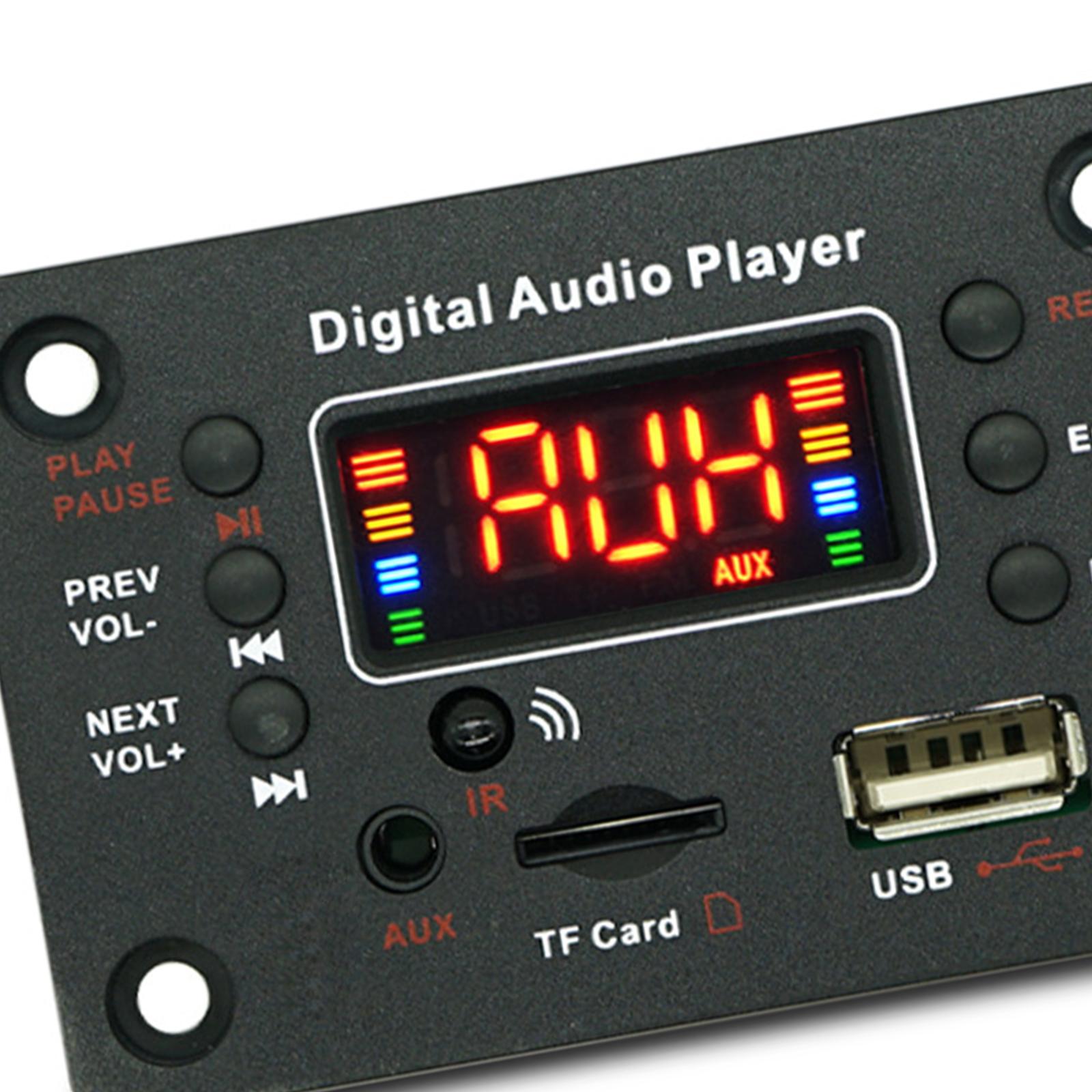 MP3 Decoder Board Video Player Stereo Audio Receiver Support Recording MP3 Decoding Board Audio Decoder Board Car Radio Module