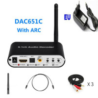 Аудио декодер HDMI DTS 5,1, приемник Bluetooth 5,0, DAC DTS AC3 FLAC APE 4K x 2K HDMI в HDMI