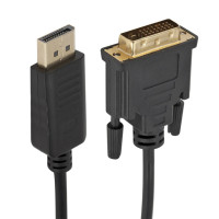 Кабель-переходник LccKaa DP Displayport-DVI, 1,8 м
