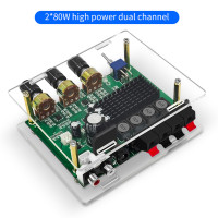 TPA3116D2 XH-M570 Плата усилителя 80 Вт * 2, цифровой стерео аудио звук, высокая мощность, усилитель, тональная плата, регулятор громкости с чехлом