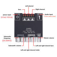 Bluetooth-совместимая 2,1 канальная панель усилителя басов ZK-MT21