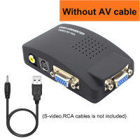 Кабель RCA AV к VGA конвертер с USB источником питания для ТВ к ПК