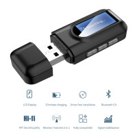 USB Bluetooth приемник с ЖК-дисплеем 3,5 мм AUX