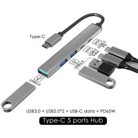 MZX 5in1USB HUB 3,0 2,0 A USBC USB-C PD мульти-разветвитель адаптер OTG расширитель-концентратор 3 0 для Lenovo HUAWEI Xiaomi Macbook ПК