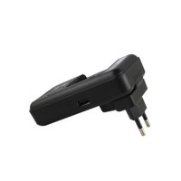Универсальное зарядное устройство для мобильных телефонов с USB-портом вилка Европа/США