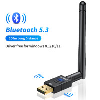 Адаптер Zexmte 180M Bluetooth 5,3 5,1 USB Bluetooth адаптер для Windows 11/10 мышь Клавиатура Аудио приемник передатчик