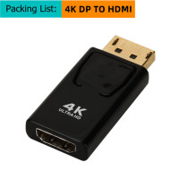 Адаптер HDMI-совместимый с HDMI-совместимый адаптер конвертер штекер DP в HDMI