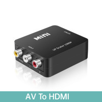 Преобразователь RCA-HDMI AV-HDMI AV2HD 1080P CVSB L/R выход видеобокс адаптер PAL/NTSC для ТВ ПК проектора