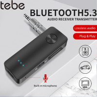 Беспроводной аудио адаптер Tebe 2 в 1 Aux Bluetooth 5,3