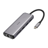 Док-станция SSK 8 в 1, USB C, HDMI, DP, 4K, 60 Гц