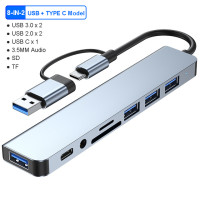 Док-станция 8 В 2, USB Type-C, 5 Гбит/с